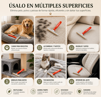 Cepillo Quitapelos de Mascotas con Mango Extensible