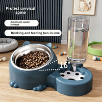 Comedero y Bebedero Automatico Doble para Mascotas